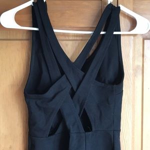 Urban outfitters fitted black mini dress